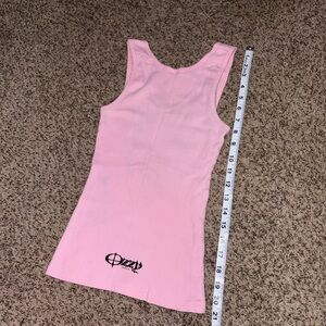 One of a kind Y2K Ozzy Osbourne Merch Pink "Peace and Love" tank top